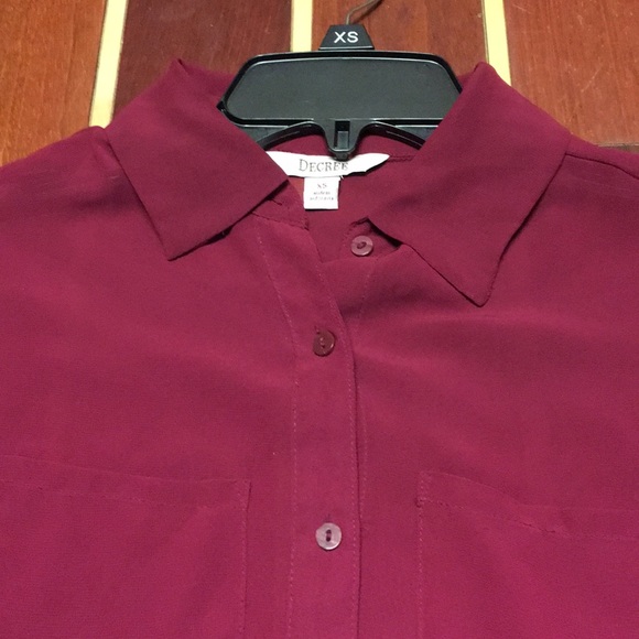 Maroon Button down shirt - Picture 2 of 2